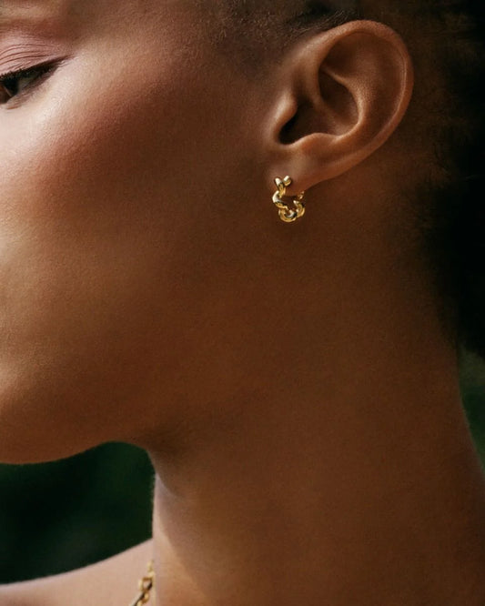 EDBLAD - Spiral Hoops S Gold