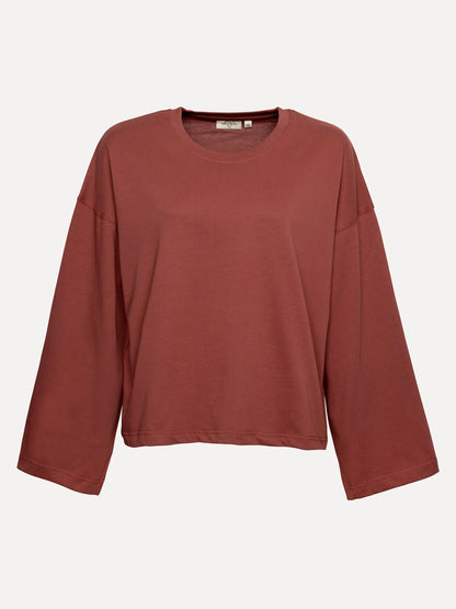 Les Soeurs - lange mouwen T-shirt Aline - Bordeaux