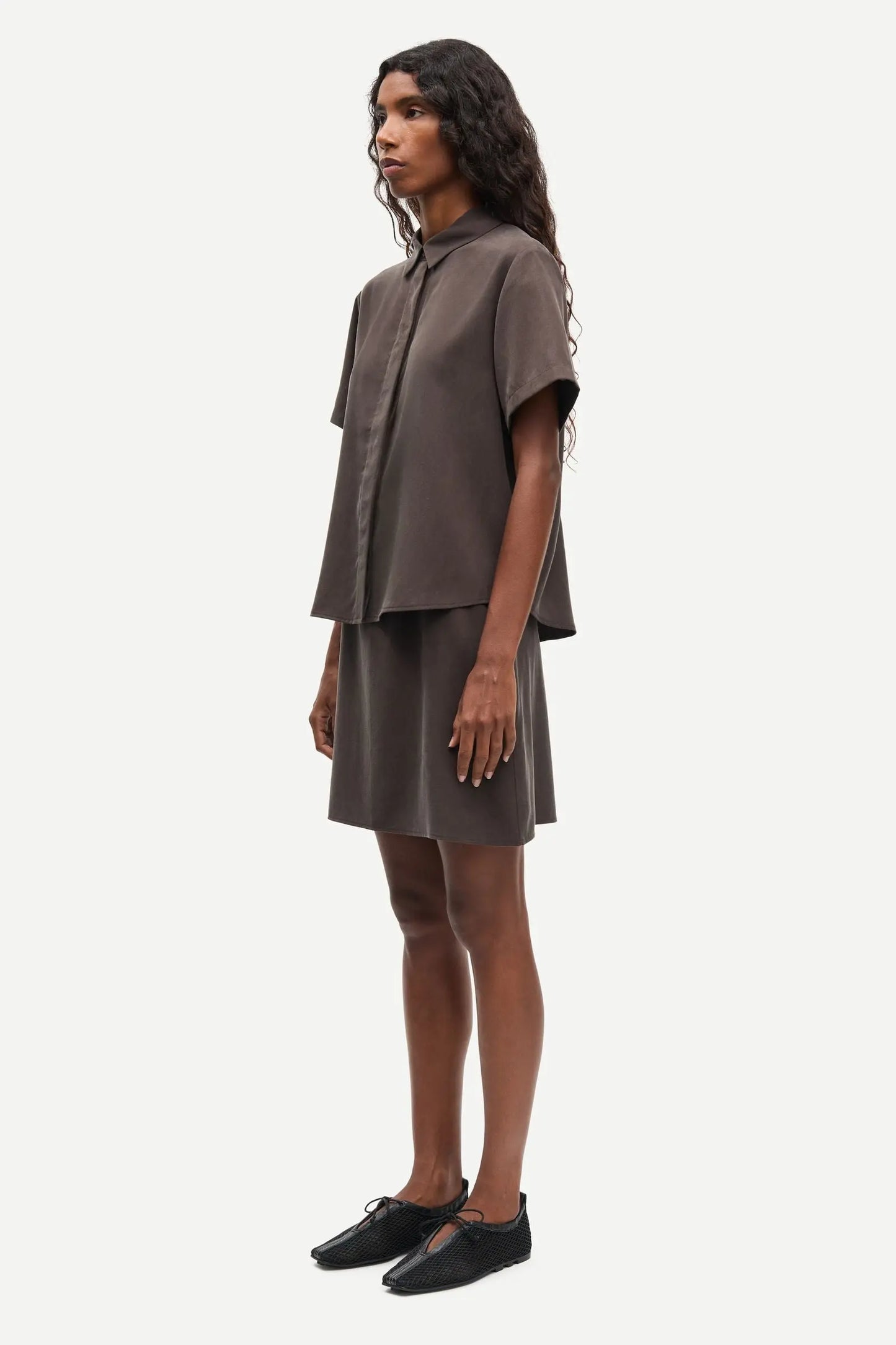 Samsøe Samsøe - Mina ss shirt - Mulch