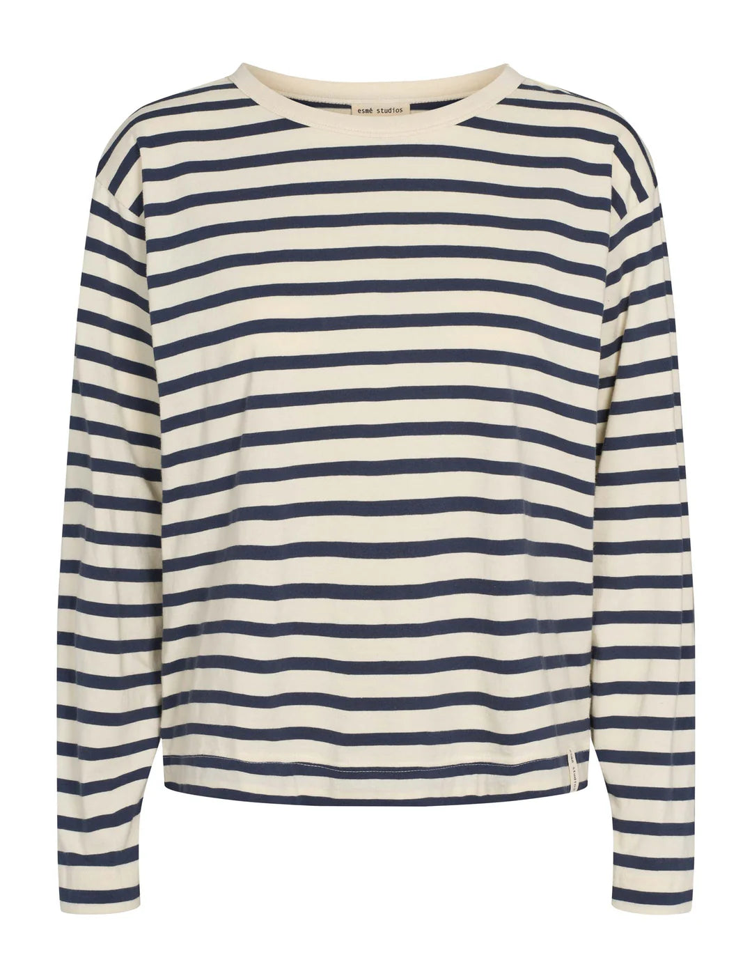 Esmé Studios - ESSigne LS Striped Top GOTS - Blue Nights