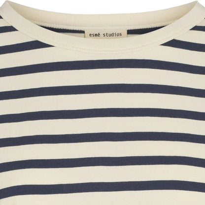 Esmé Studios - ESSigne LS Striped Top GOTS - Blue Nights