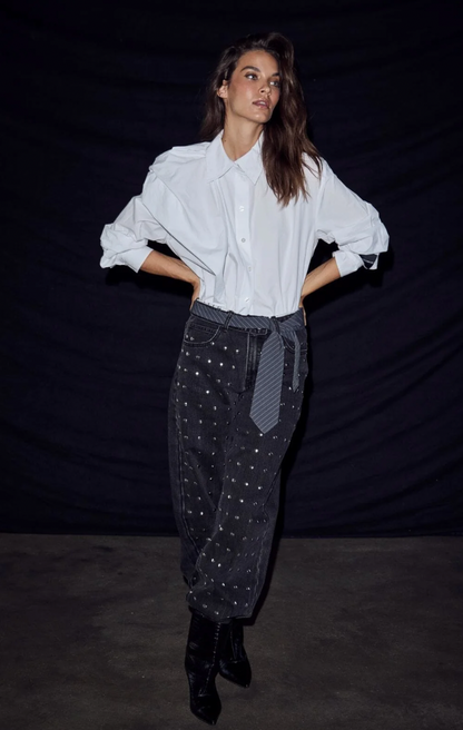 Haute L’Amitié - Flip Waist Rivet Tall Jeans