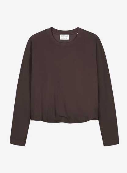 Catwalk Junkie - Tuck in long sleeve - Dark Cacao