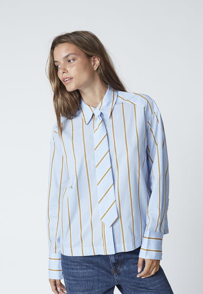 Co’Couture - AmoraCC Stripe Tie Shirt