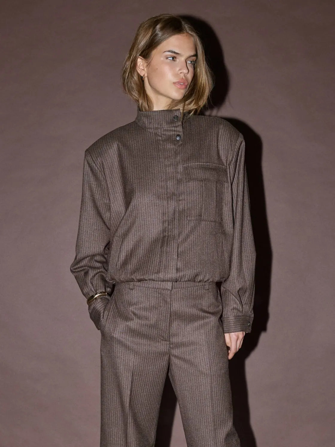 Co’Couture - SinaCC Pin Jacket - Dark Brown