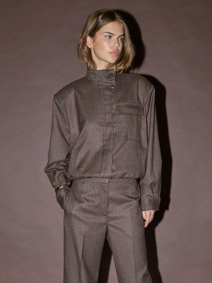 Co’Couture - SinaCC Pin Jacket - Dark Brown