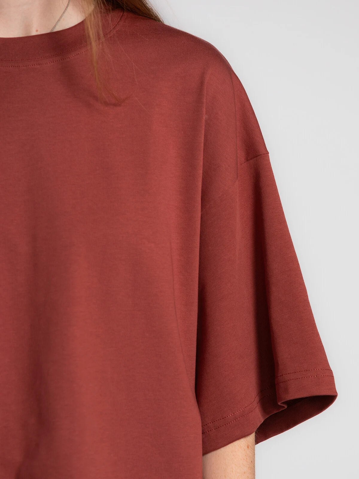 Les Soeurs - Boxy T-Shirt Tiara - Bordeaux