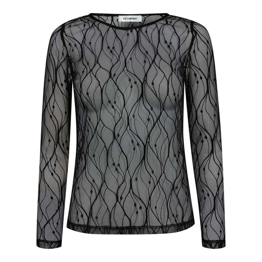 Co’Couture - MercyCC Mesh O-Blouse