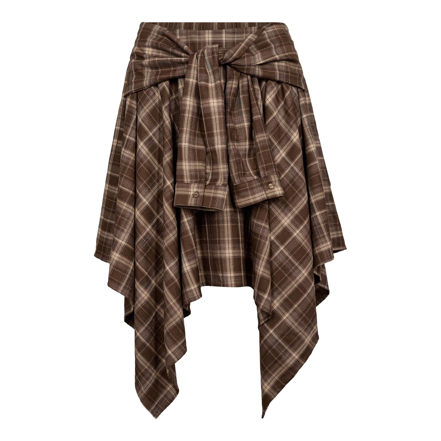 Co’Couture - DagnyCC Check Tie Shirt