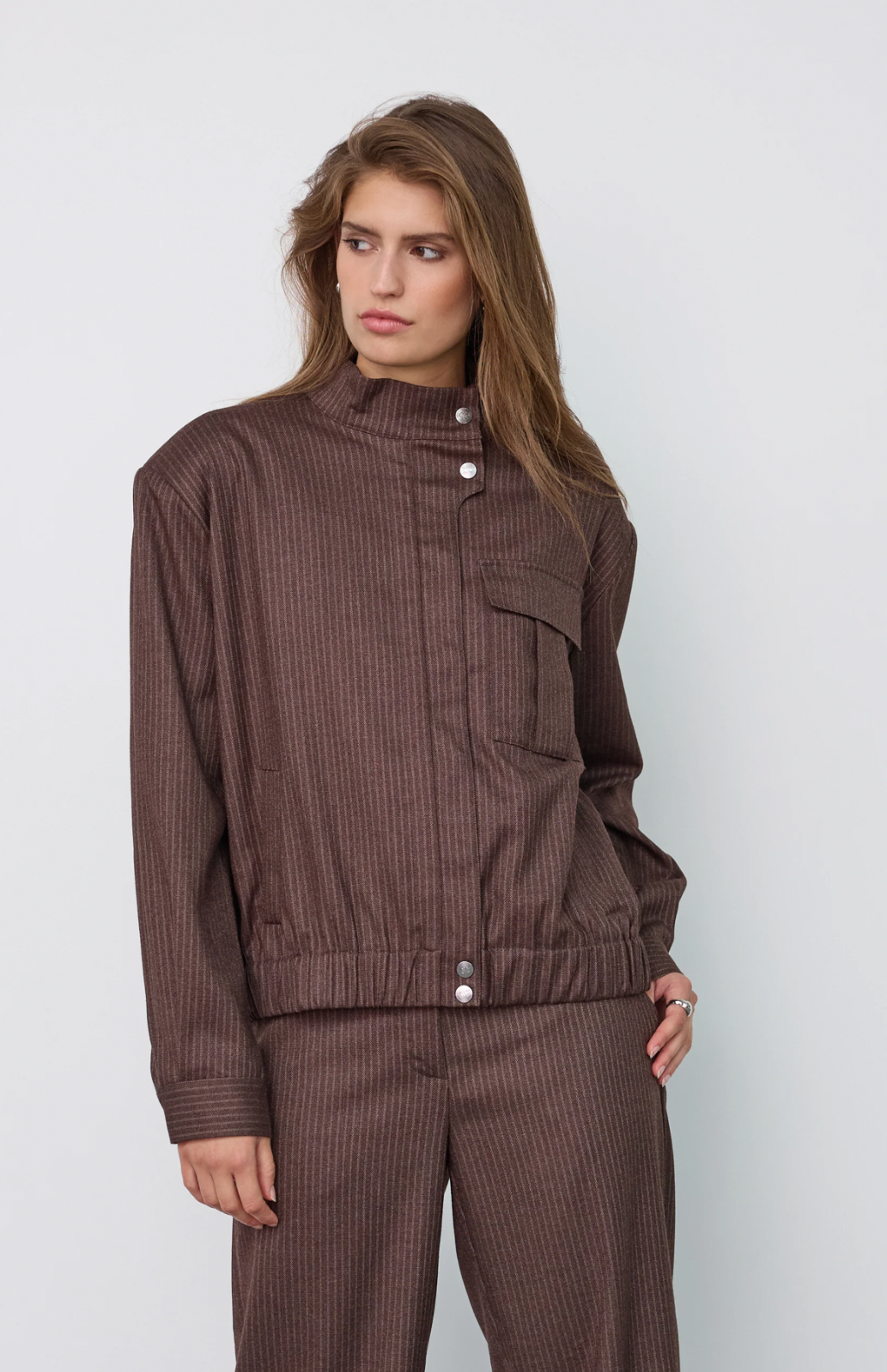 Co’Couture - SinaCC Pin Jacket - Dark Brown