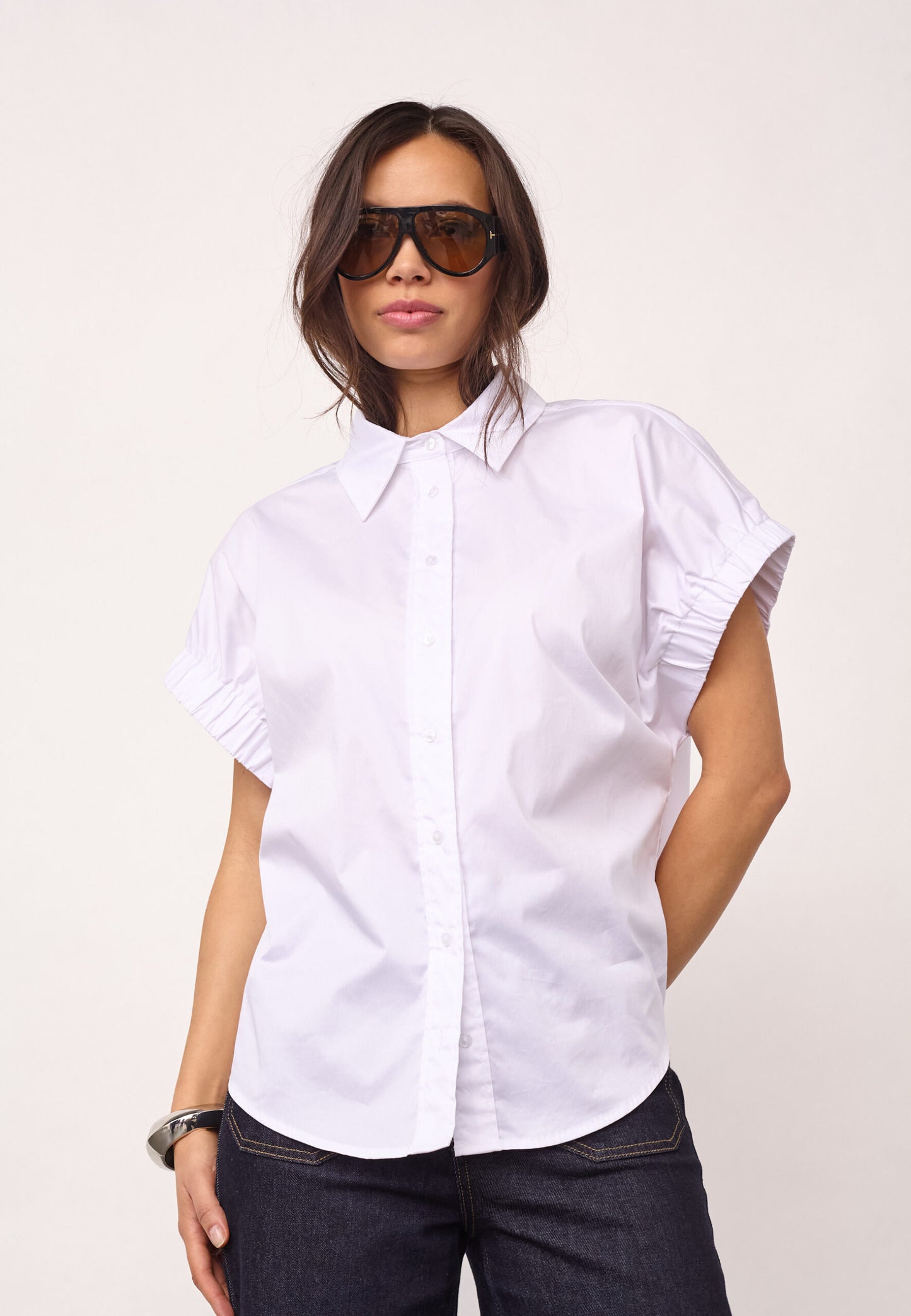 Co’Couture - PoppyCC Elastic Cuff SS Shirt