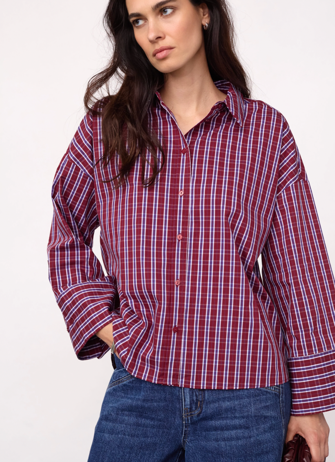 Co’Couture - ReneeCC Check Cuff Shirt