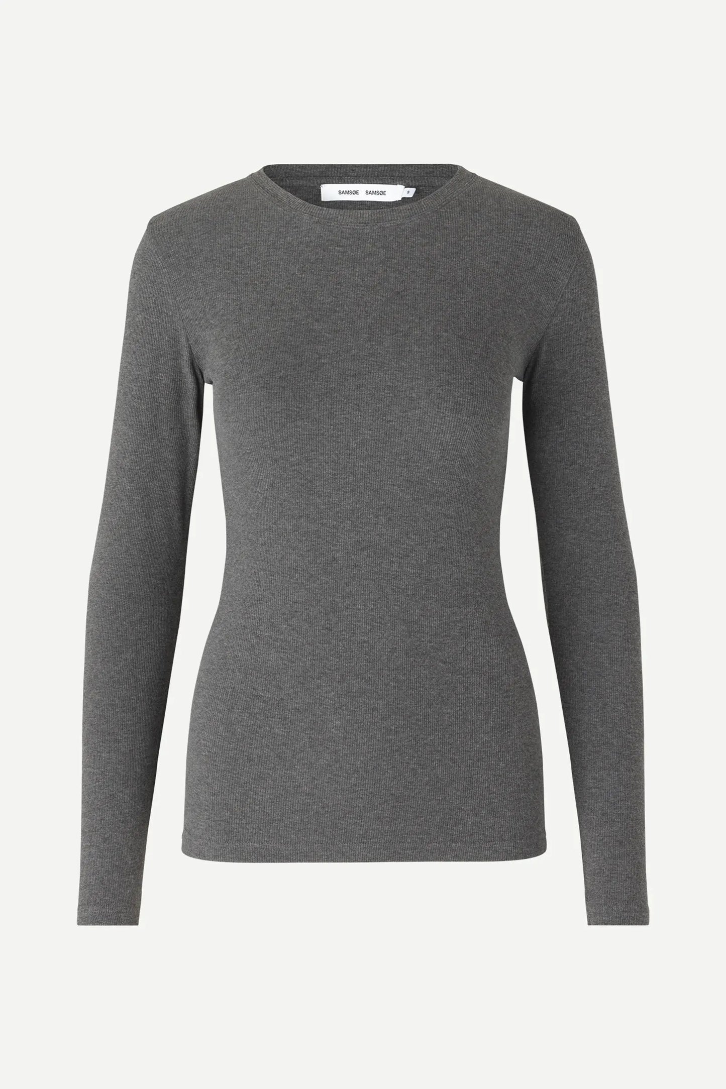 Samsøe Samsøe - ALEXA LS - Dark Grey Mel.