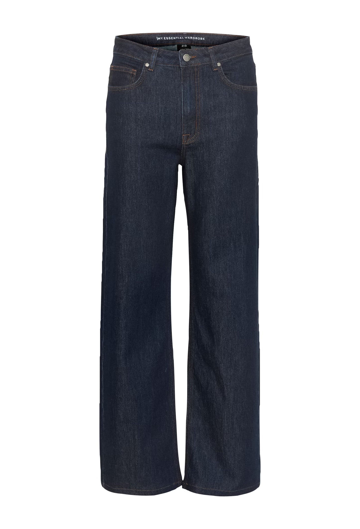 My Essential Wardrobe - 35 THE LOUIS HIGH WIDE - Dark Blue Un-Wash