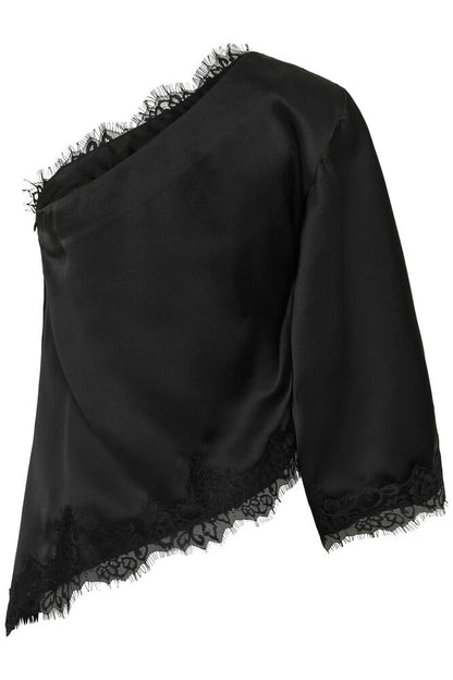 My Essential Wardrobe - MWBrenda Asymmetric Blouse - Black