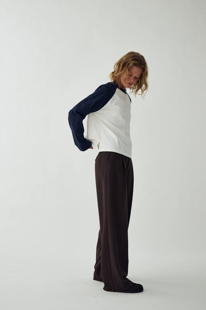 NOELLA - N-Nikkie Top - White Navy Combo