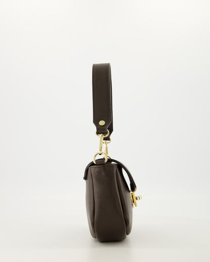 Schouder/crossbody tas Loekie Bruin
