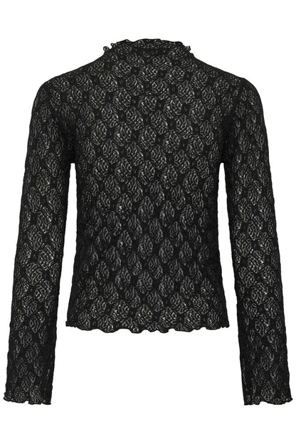 My Essential Wardrobe - MWEtta Turtleneck Blouse - Black