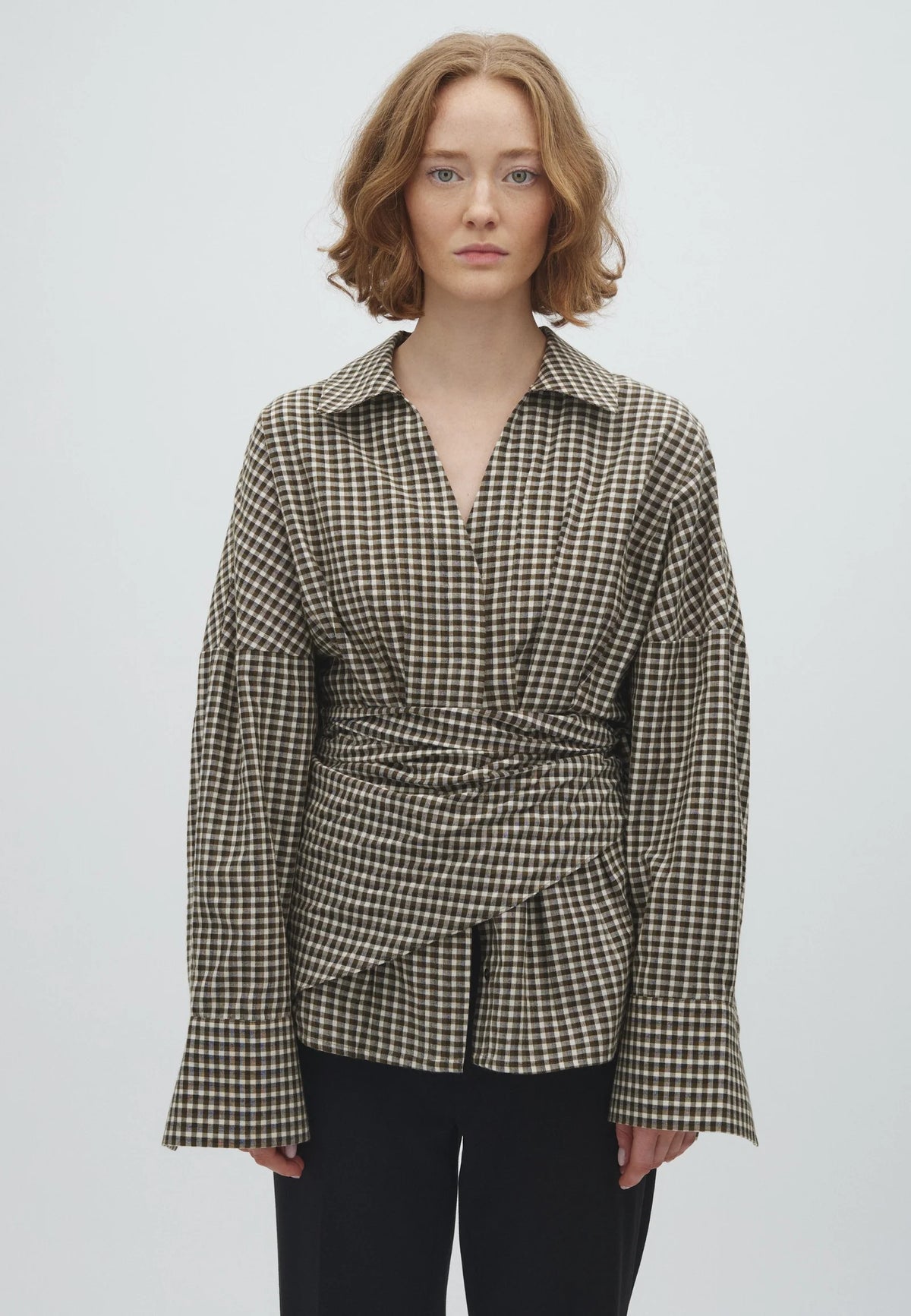 MbyM - Merolda-M Scarf - Smoked Olive Check