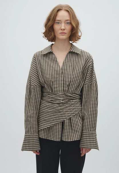 MbyM - Merolda-M Scarf - Smoked Olive Check