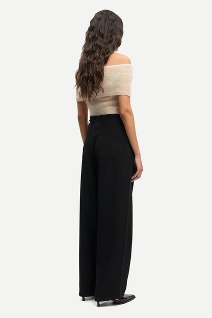 Samsøe Samsøe - Saharper Pleat Trousers Black