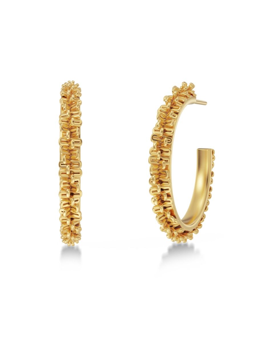 EDBLAD - Tinsel Creoles L Gold