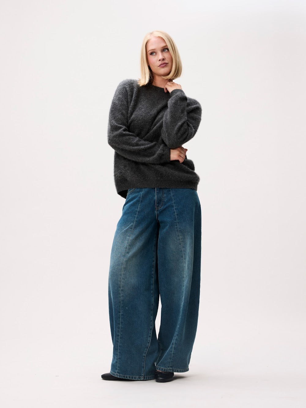 CATWALK JUNKIE. - Super Soft Merino Knit - Dark Grey Melange