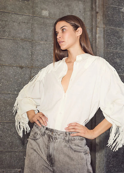 Haute L’Amitié - Fringe blouse