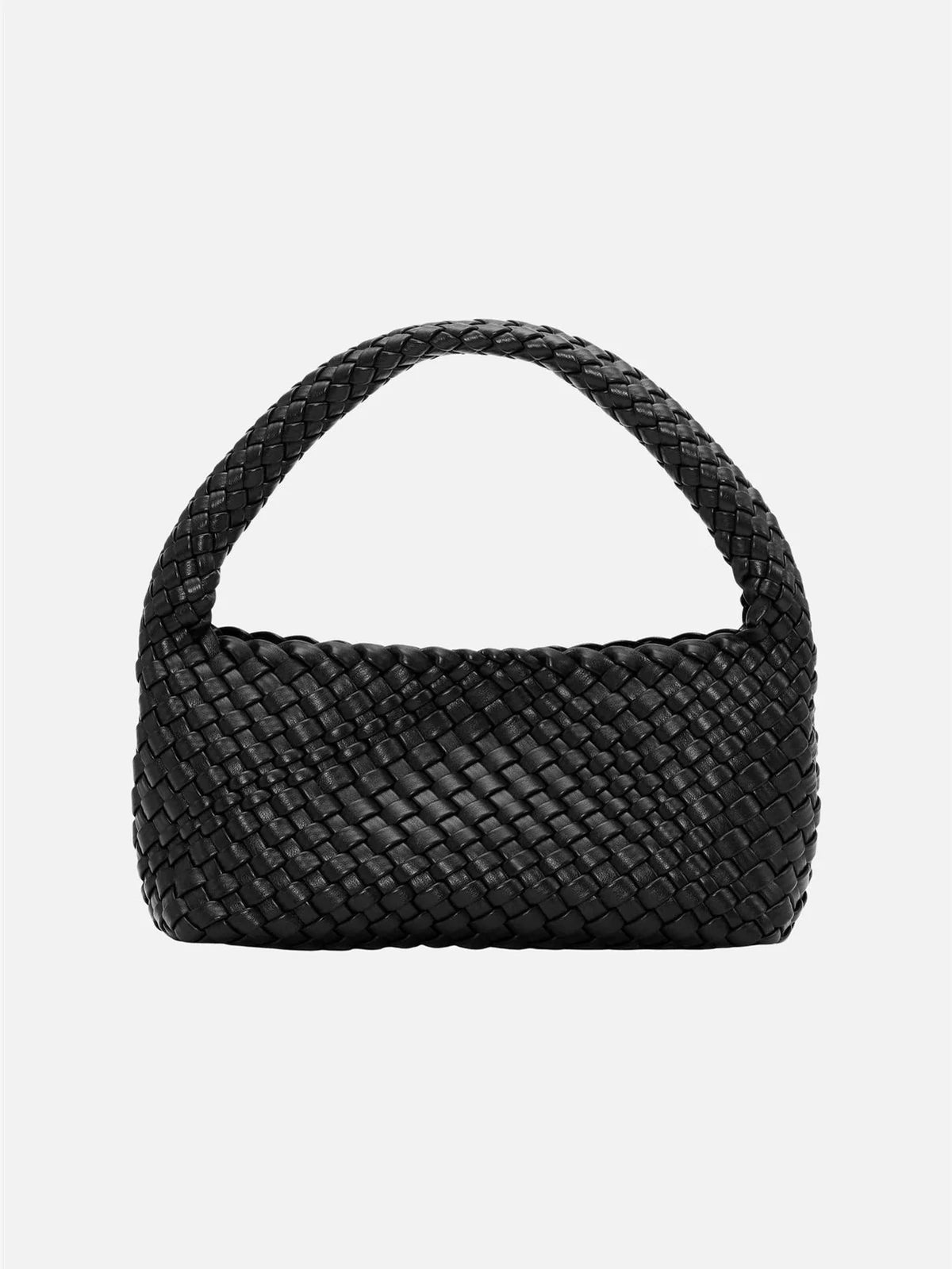 SUI AVA - Woven Mini Bag + Pouch - Black