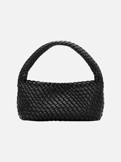 SUI AVA - Woven Mini Bag + Pouch - Black