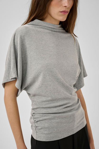 My Essential Wardrobe - NuptiMW Blouse - Light Grey Melange