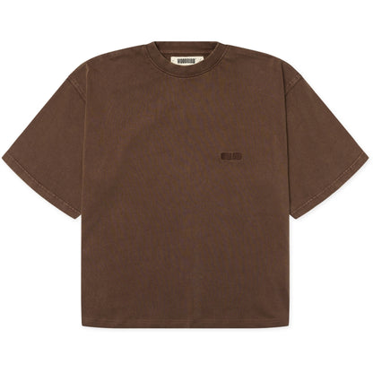 Woodbird - WBJuno Warp Acid Tee - Washed Brown