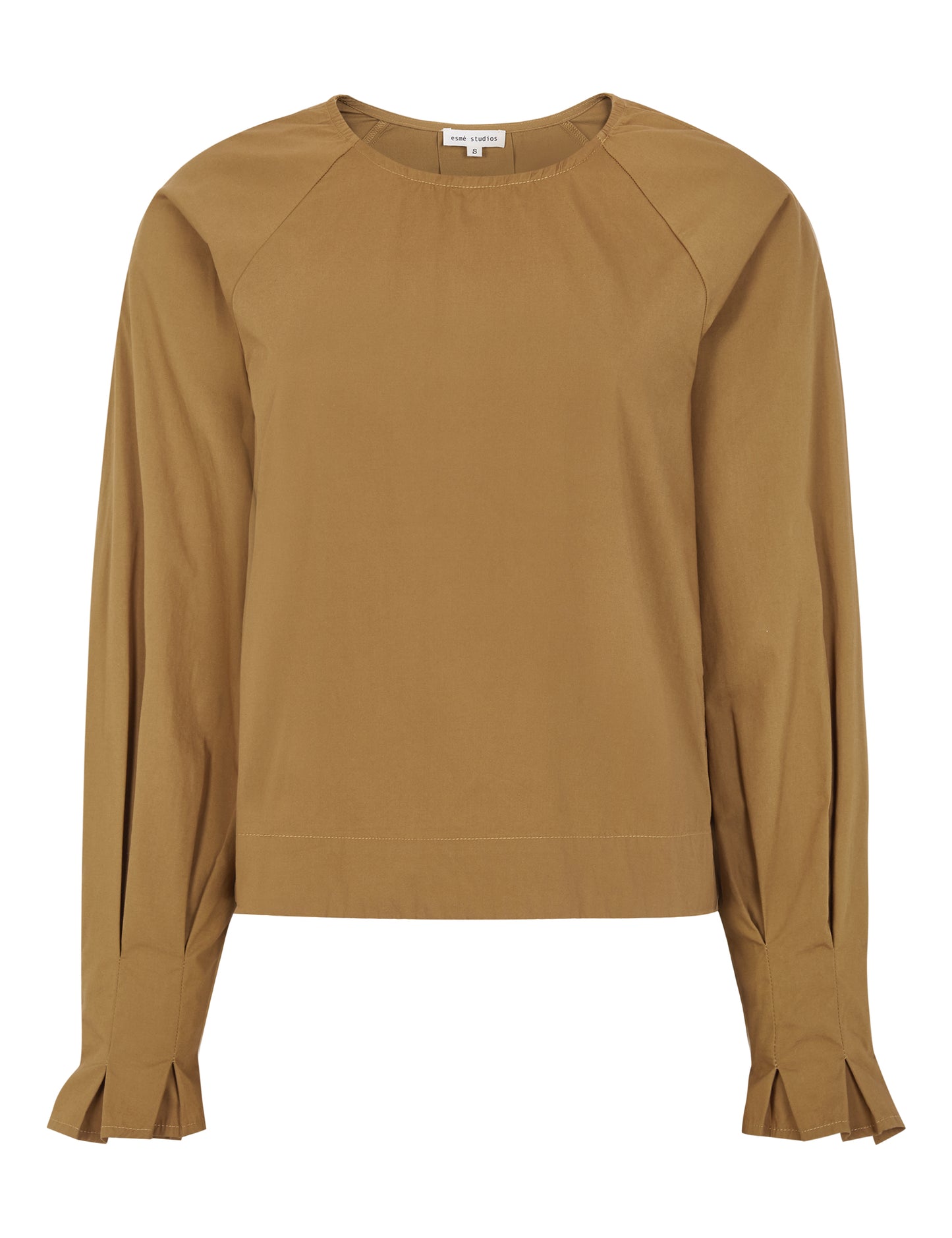 Esmé Studíos - Russo LS Blouse Brown Sugar