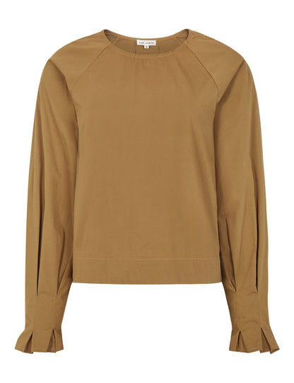 Esmé Studíos - Russo LS Blouse Brown Sugar
