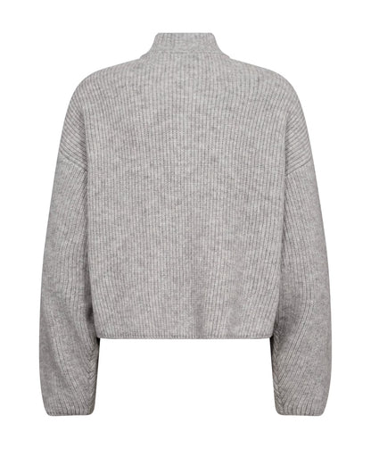 Co’Couture - RowCC Utility Cardigan - grey melange