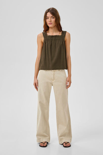 My Essential Wardrobe - Pant Wide MWLara 149 - Oatmeal