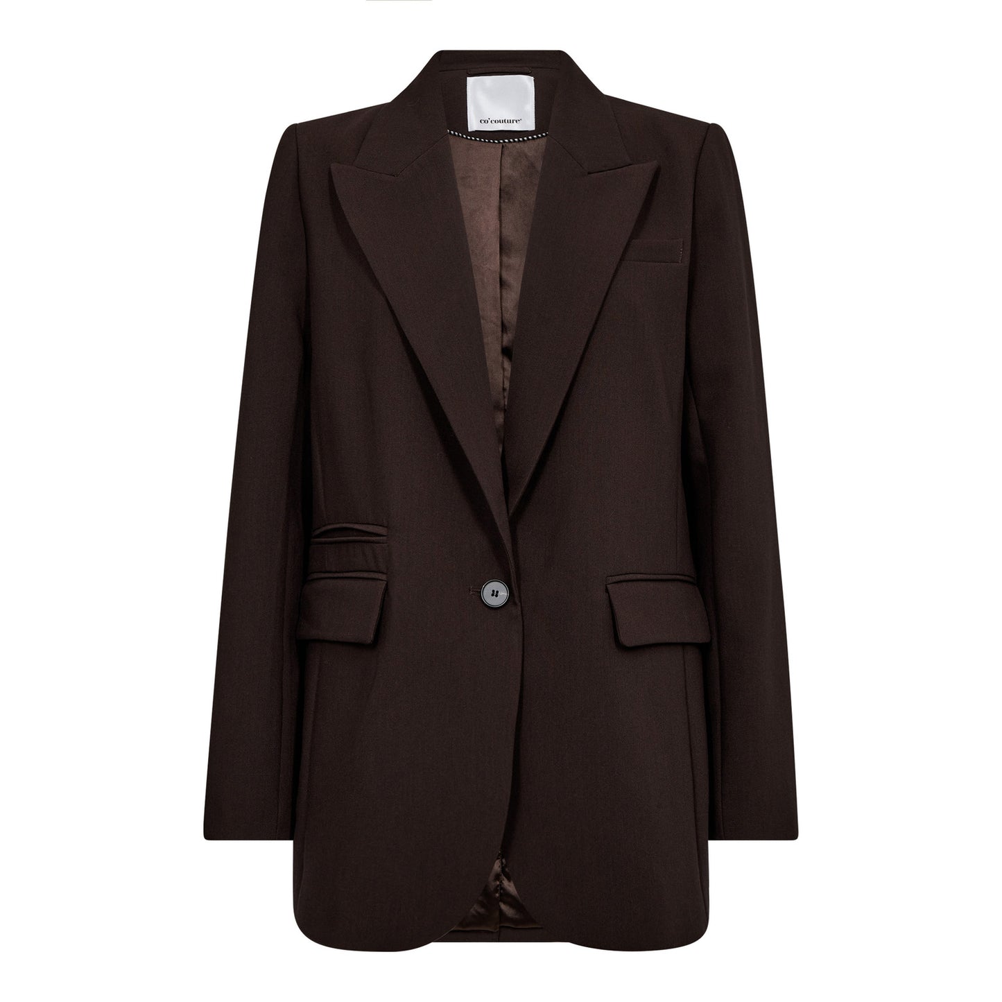 Co’Couture - VolaCC Single Oversize Blazer - Dark Brown