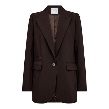 Co’Couture - VolaCC Single Oversize Blazer - Dark Brown