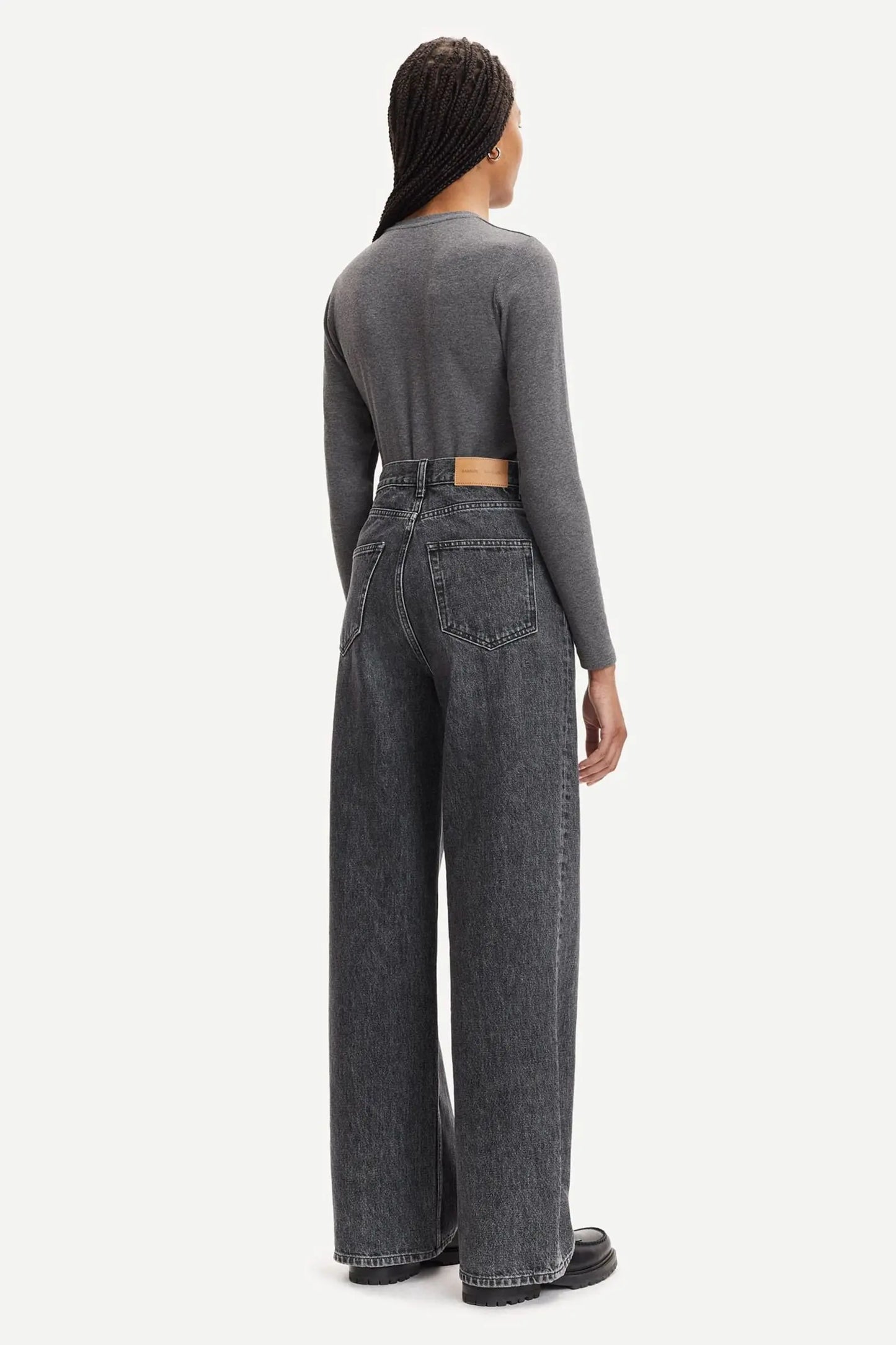 Samsøe Samsøe - ALEXA LS - Dark Grey Mel.