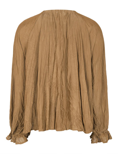 Esmé Studíos - ESTova LS Blouse GRS - Chipmunk