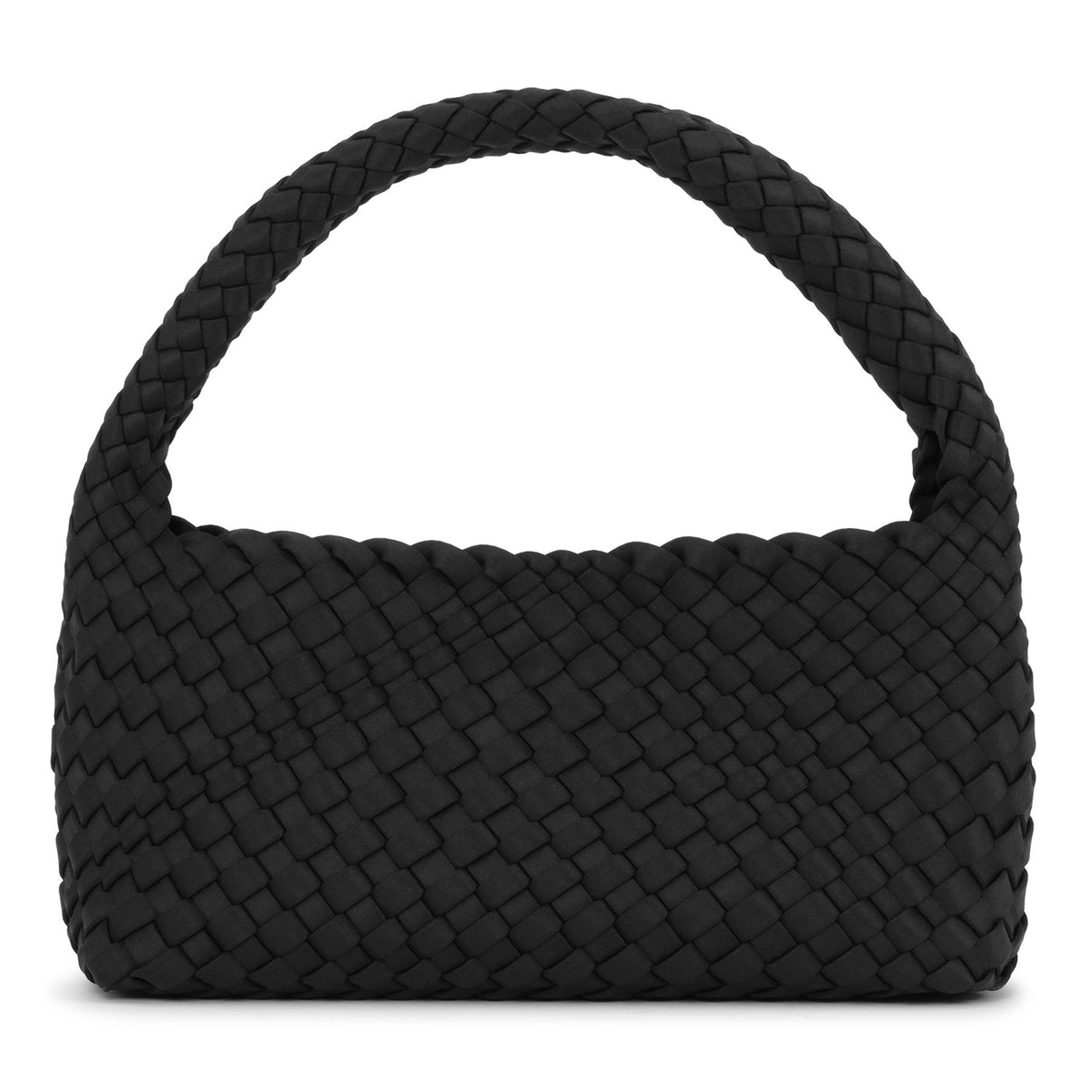 SUI AVA - Woven Scuba Mini Bag + Pouch - Black