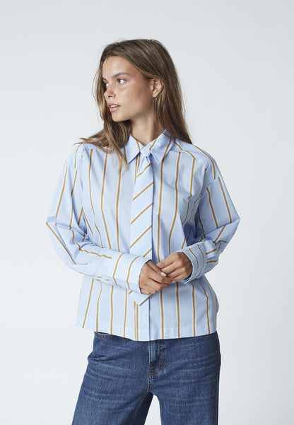 Co’Couture - AmoraCC Stripe Tie Shirt