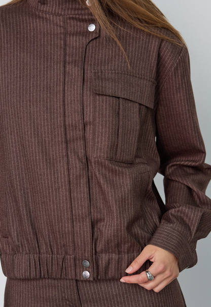 Co’Couture - SinaCC Pin Jacket - Dark Brown