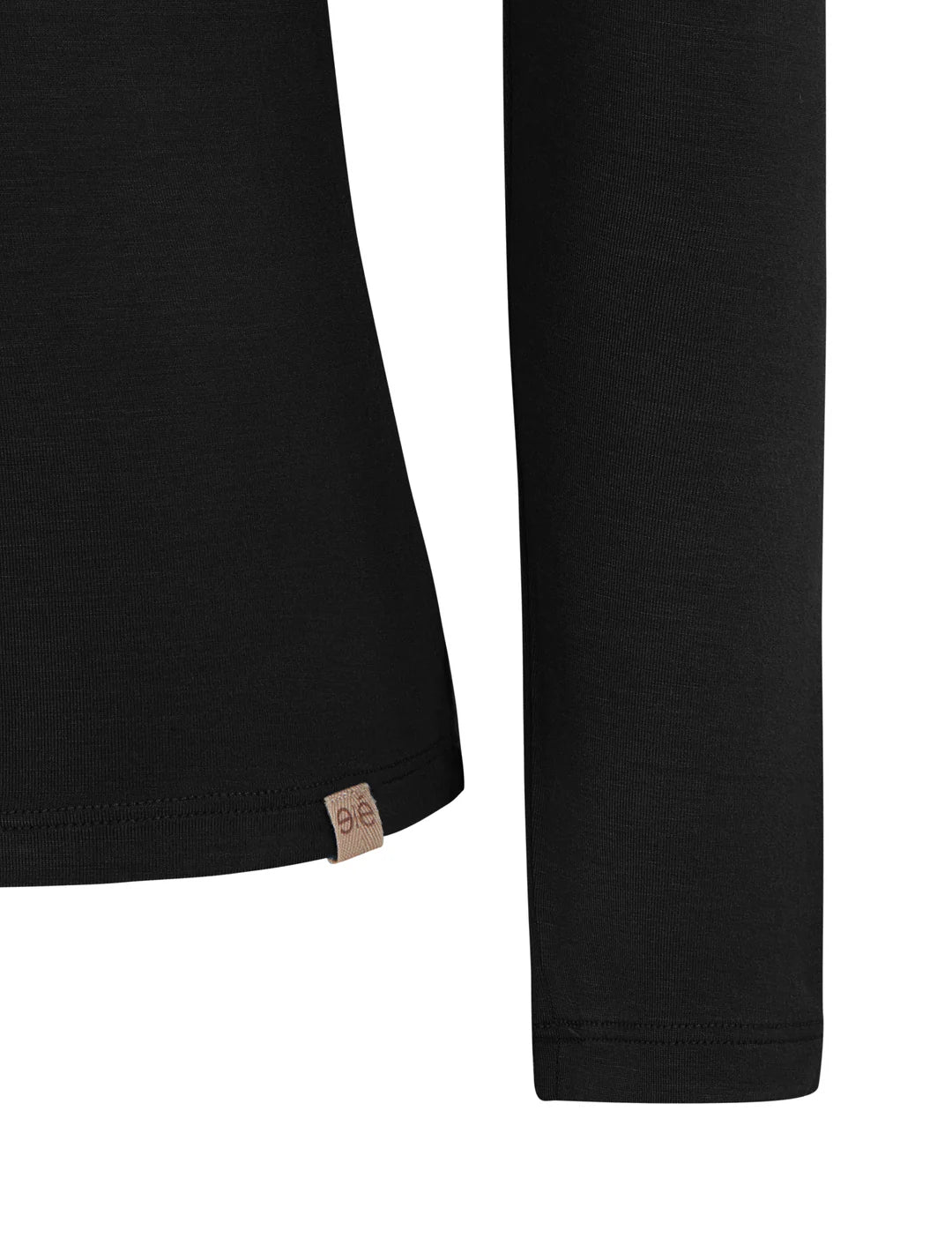 Esmé Studios - ESPenelope LS O-neck Slim T-shirt - Black