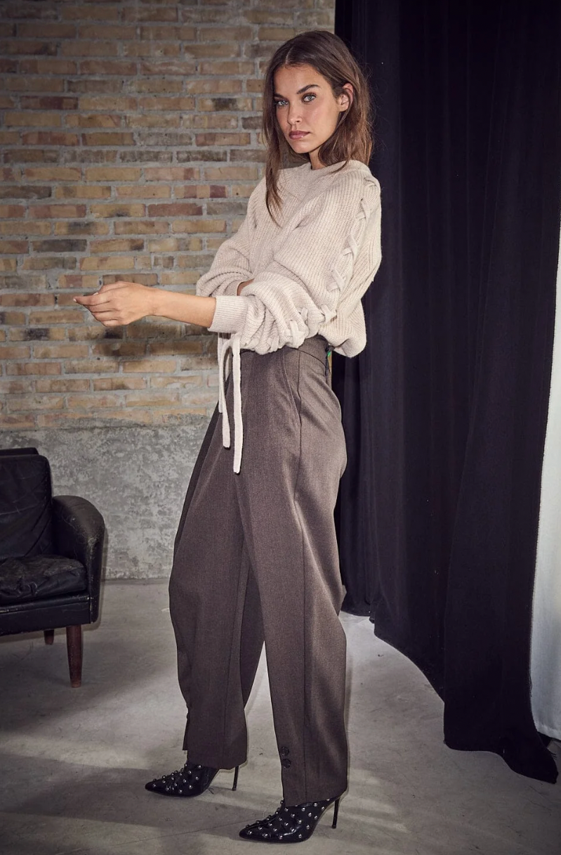 Haute L’Amitié - Zeppe Pleat Tall Pant
