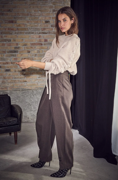 Haute L’Amitié - Zeppe Pleat Tall Pant