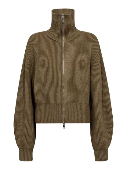 Co’Couture - RowCC Zip Knit Cardigan