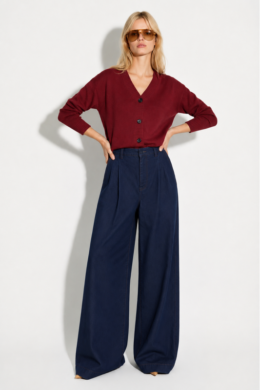 IMPREVU - Marineblauw Rio Lycoell-broek