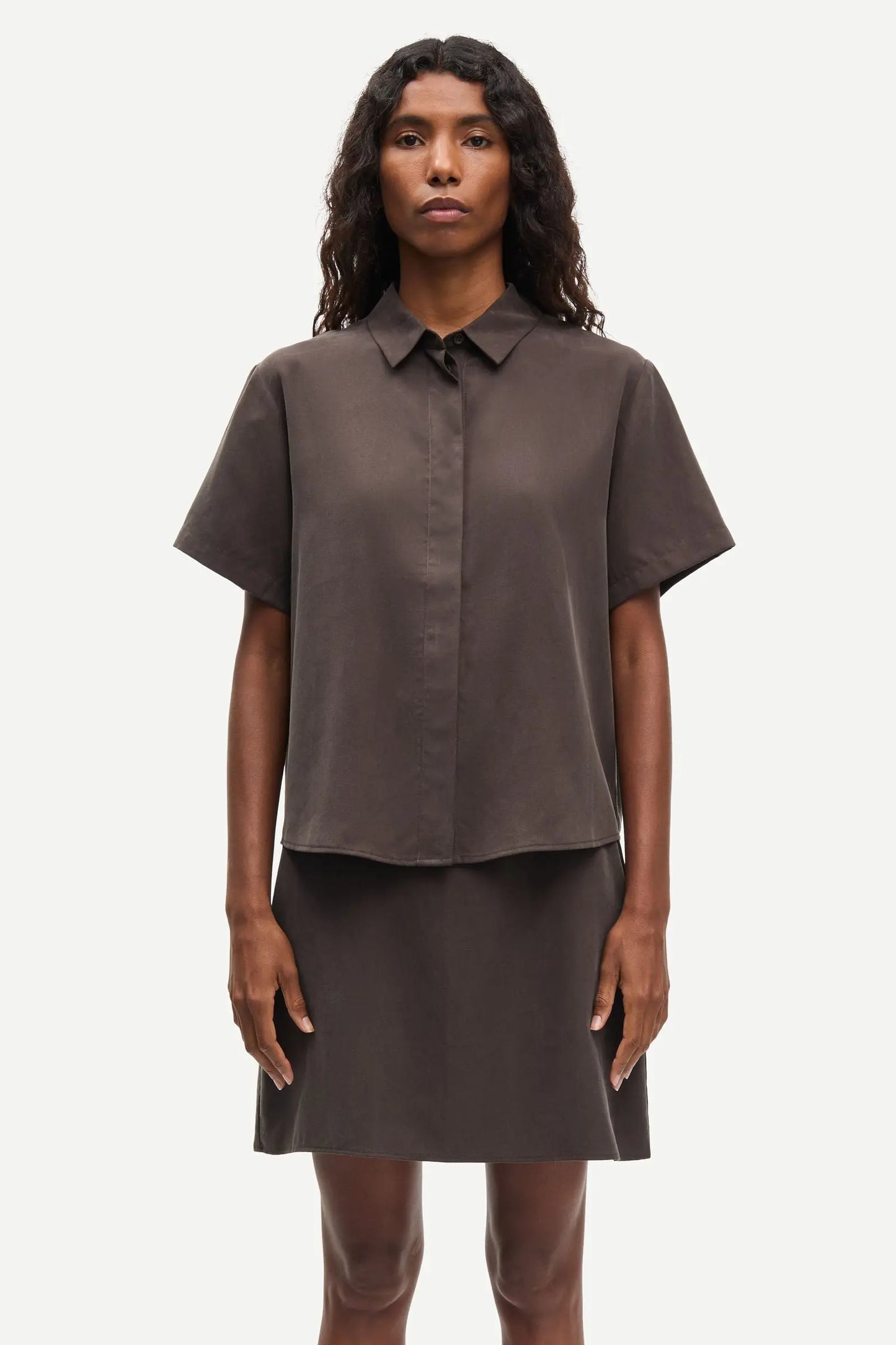 Samsøe Samsøe - Mina ss shirt - Mulch