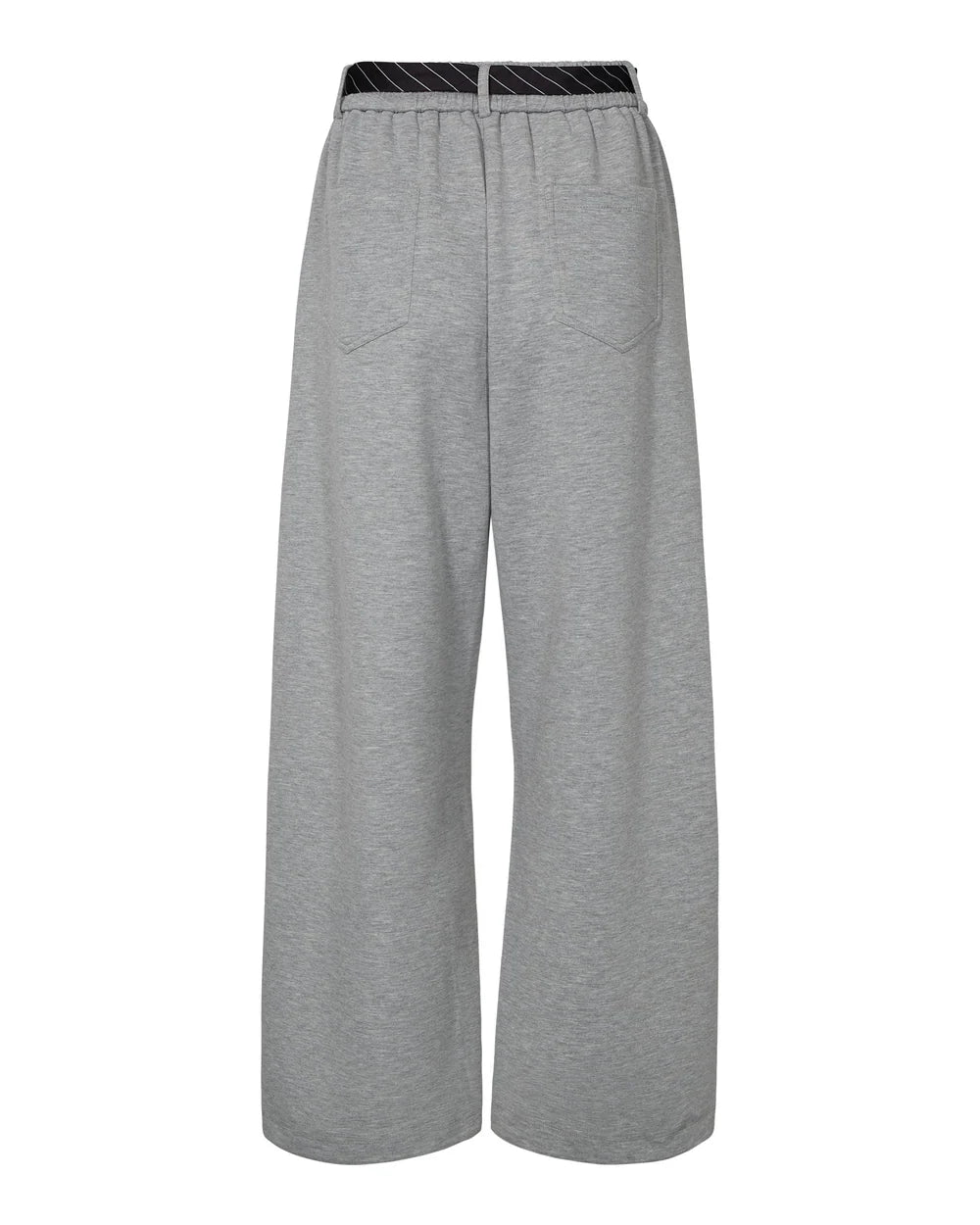 Haute L’Amitié - Maxi Split Tie Tall Pant - Grey Melangé